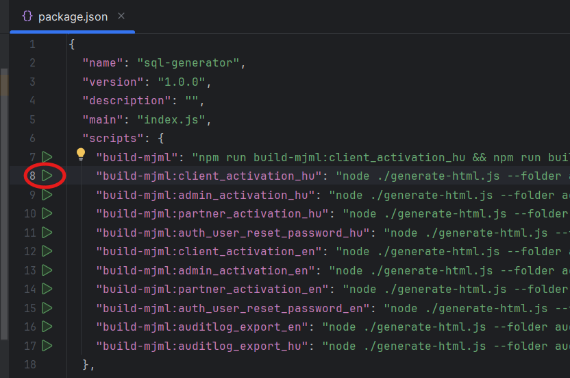 GenerateTemplateFromSQL