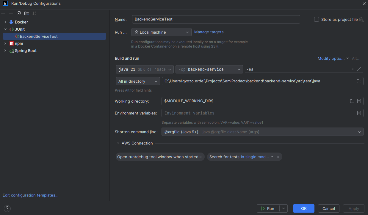 JUnitRunConfiguration