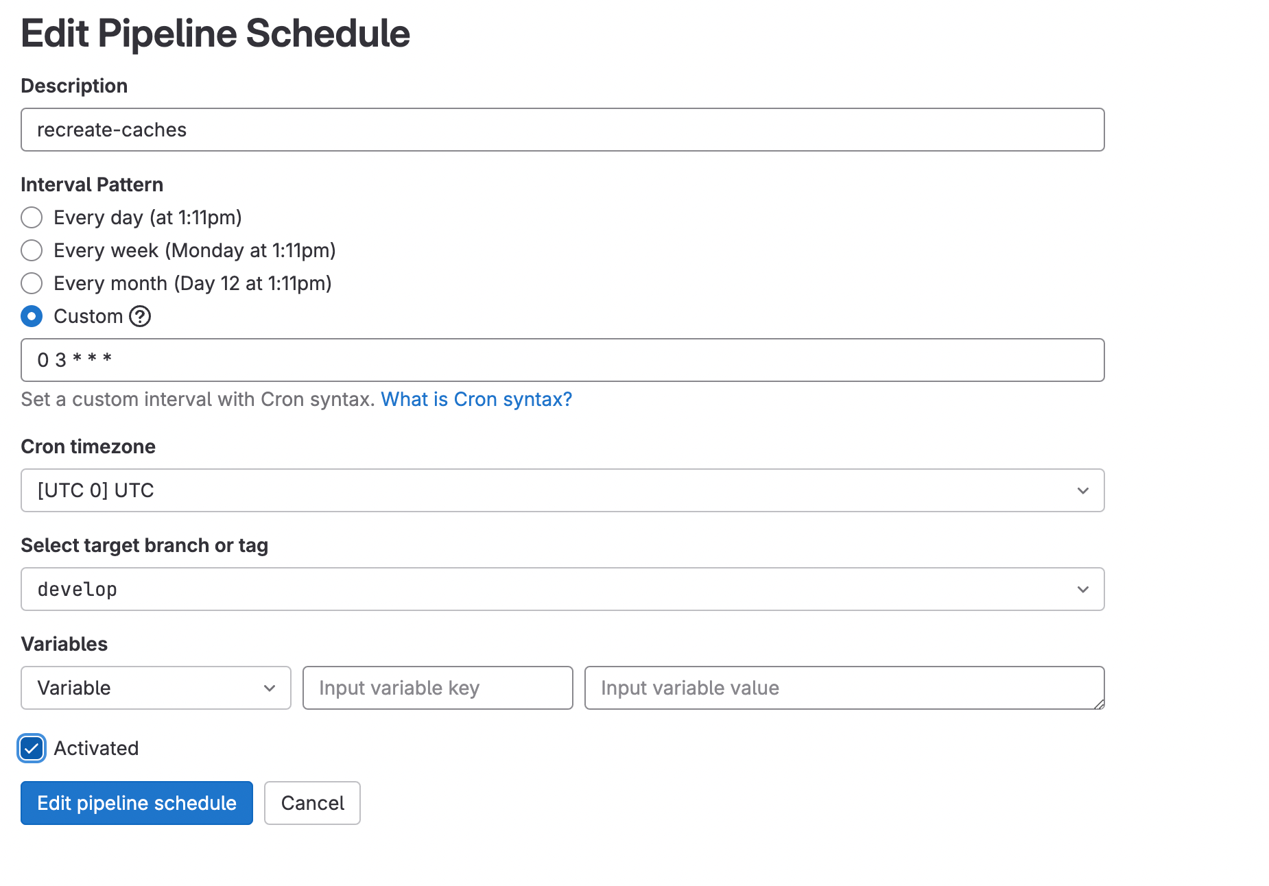 EditPipelineSchedule
