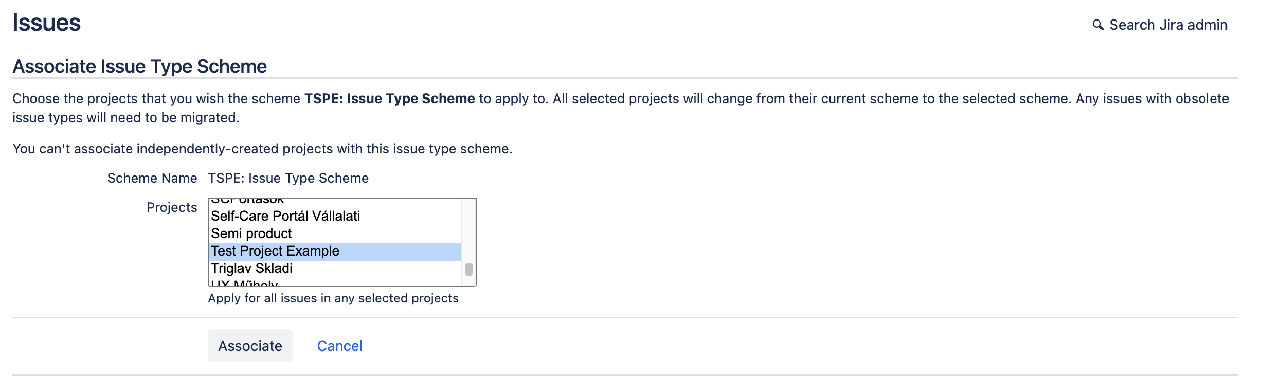 AssociateIssueTypeSchemeScreen