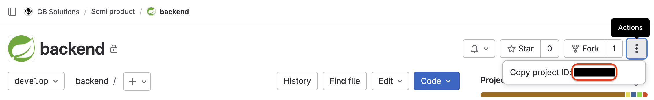BackendProjectId